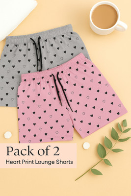 nivafashion Printed Women Multicolor Regular Shorts