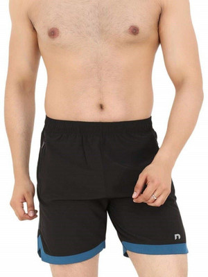 never lose Solid Men Black Regular Shorts, Running Shorts, Gym Shorts, Cycling Shorts, Compression Shorts