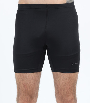 CAVRON Solid Men Black Sports Shorts, Gym Shorts, Regular Shorts