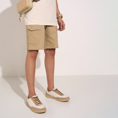 PEOPLE Solid Men Beige Basic Shorts