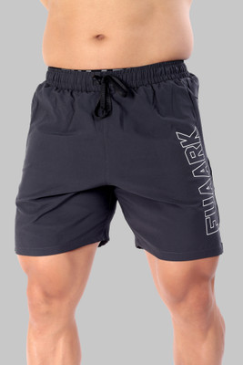 FuaarK Printed Men Dark Grey Sports Shorts