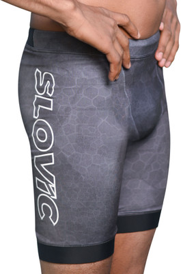 SLOVIC Printed Men Grey Swim Shorts