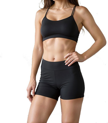 INVOKE ASIA Solid Men & Women Black Board/Swim Shorts, Running Shorts, Night Shorts, Regular Shorts, Cycling Shorts