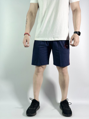 cozy cove Solid Men Dark Blue Running Shorts
