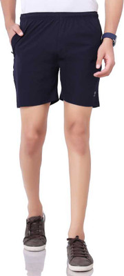 JUGAADISM Printed Men Blue Basic Shorts