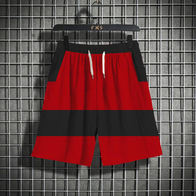 Try This Printed Men Red, Black Regular Shorts