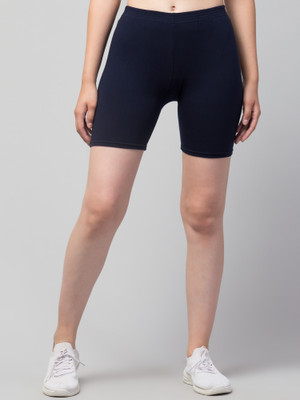 Fitplay collection Solid Women Blue Cycling Shorts