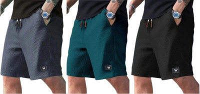 VIRADIYAENTERPRISE Self Design Men & Women Multicolor Regular Shorts