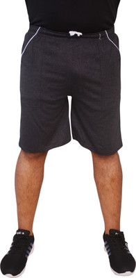 Fashionon Solid Men Grey Regular Shorts