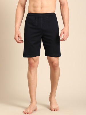 Pepe Jeans Solid Men Dark Blue Basic Shorts