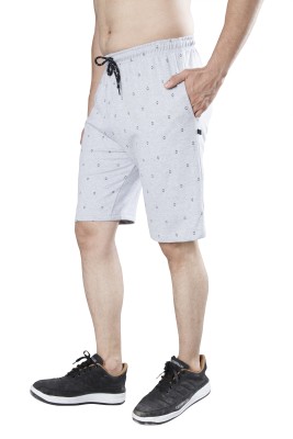 WILD CAMO Printed Men White Regular Shorts