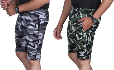 OHGORY Printed Men Multicolor Sports Shorts