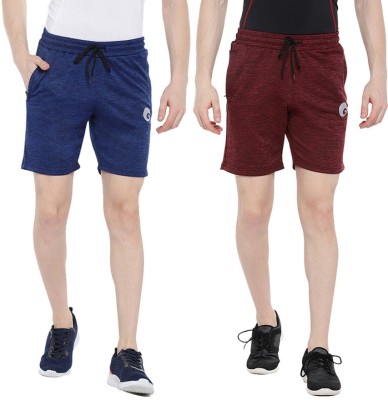 omtex Solid Men Multicolor Sports Shorts