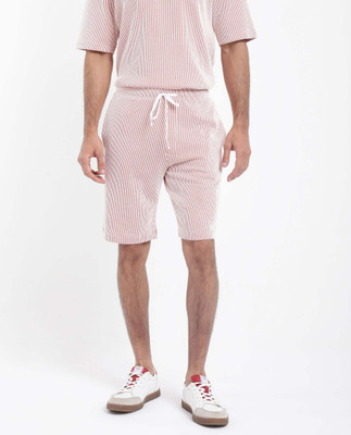 RARE RABBIT Striped Men Brown Regular Shorts