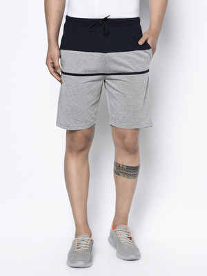 UNICUS APPAREL Striped Men Grey, Black Casual Shorts