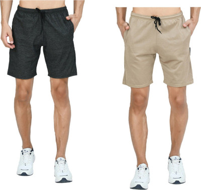 Indestar Solid Men Multicolor Bermuda Shorts