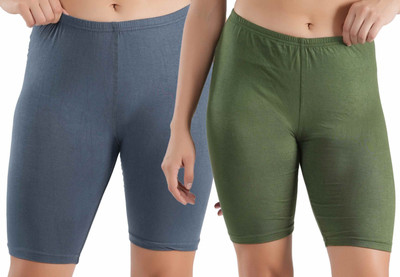 Shapyfit Solid Women Multicolor Cycling Shorts