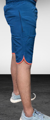 CMX Solid Men Blue Chino Shorts