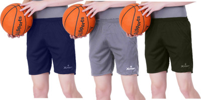 Xmer Solid Men Multicolor Regular Shorts