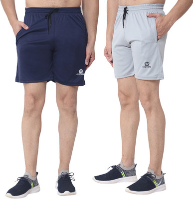 Solid Men Multicolor Basic Shorts