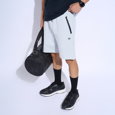 Ajile By Pantaloons Solid Men Grey Basic Shorts