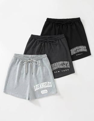 HouseOfCommon Printed Women Multicolor Basic Shorts