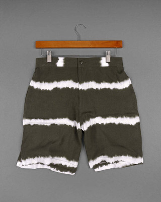 french crown Printed Men White Regular Shorts