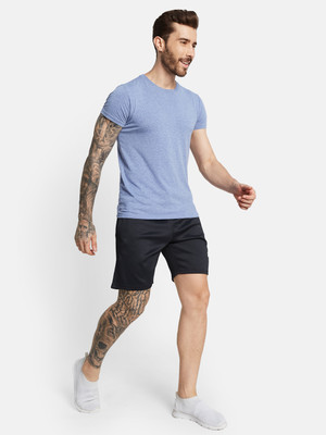 Octave Solid Men Blue Regular Shorts
