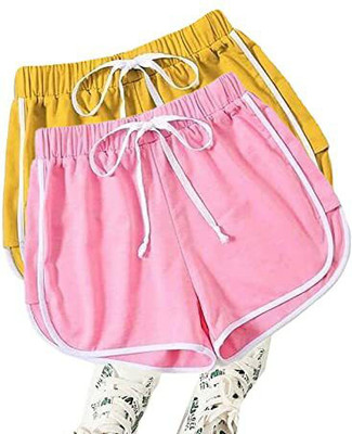 TUSI Solid Women Multicolor Basic Shorts