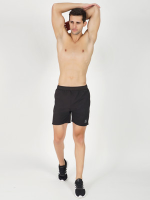 GOTO Mesh Men Black Sports Shorts