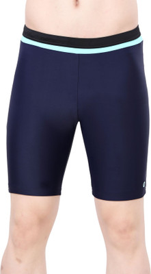 Lactra Solid Men Dark Blue Sports Shorts