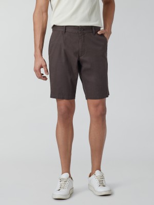 XYXX Solid Men Brown Chino Shorts