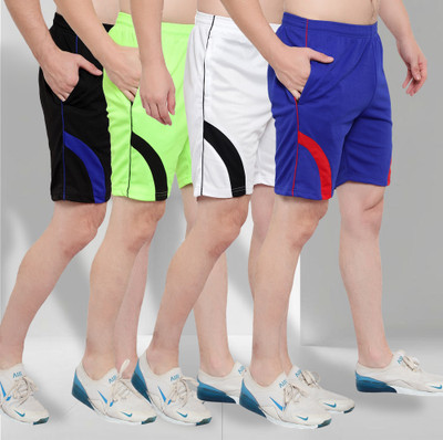 Dia A Dia Striped Men Black, Light Green, Dark Blue, White Bermuda Shorts