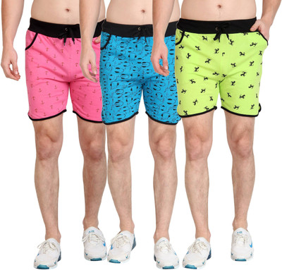 DIAZ Printed Men Multicolor Sports Shorts
