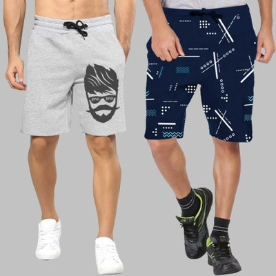 Basis Printed Men Multicolor Regular Shorts