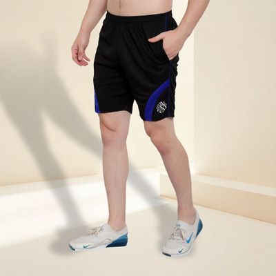 Dia A Dia Striped Men Black Bermuda Shorts