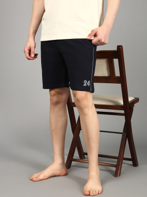 Roadster Solid Men Blue Regular Shorts