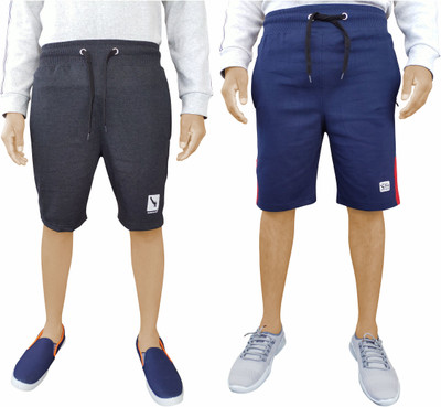 GYRFALCON Self Design Men Multicolor Regular Shorts