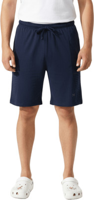 Force NXT Solid Men Dark Blue Casual Shorts