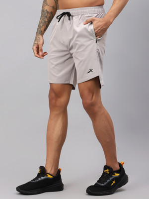 VECTOR X Solid Men Grey Running Shorts