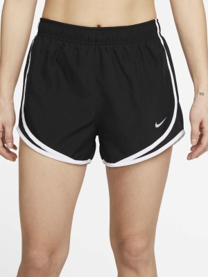 NIKE Solid Women Black Running Shorts