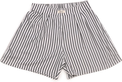 CLLING Graphic Print Women White, Black Boxer Shorts