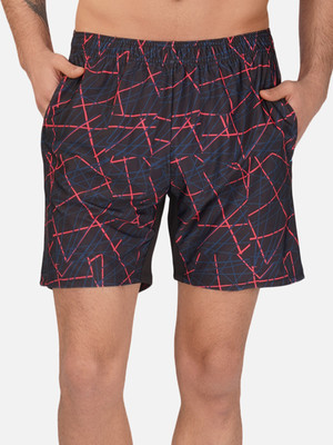 never lose Printed Men Red Board/Swim Shorts