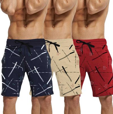 TRIPR Printed Men Multicolor Regular Shorts