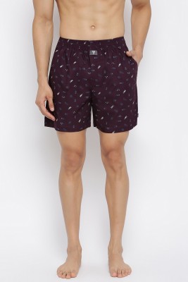 VAN HEUSEN Printed Men Purple Boxer Shorts