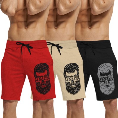 TRIPR Printed Men Multicolor Regular Shorts