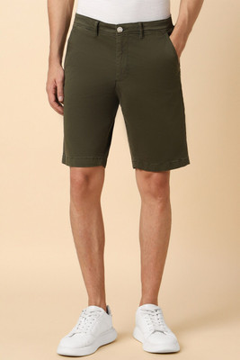 Allen Solly Solid Men Green Regular Shorts