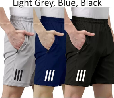 HouseOfCommon Solid Men Multicolor Regular Shorts