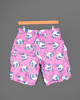 french crown Printed Men & Women Multicolor Regular Shorts