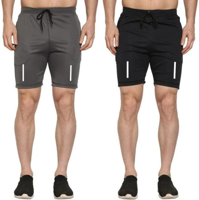 FARSH Solid Men Multicolor Regular Shorts